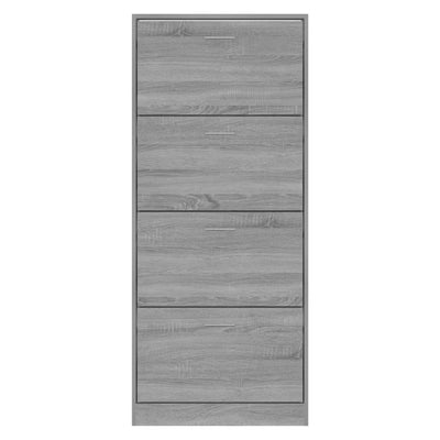 Kenkäkaappi harmaa Sonoma 63x24x147 cm tekninen puu