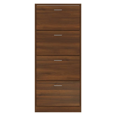 Kenkäkaappi ruskea tammi 63x24x147 cm tekninen puu