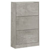 Kenkäkaappi betoninharmaa 63x24x103 cm tekninen puu