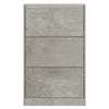 Kenkäkaappi betoninharmaa 63x24x103 cm tekninen puu
