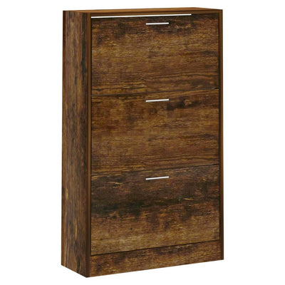 Kenkäkaappi savutammi 63x24x103 cm tekninen puu