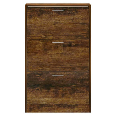 Kenkäkaappi savutammi 63x24x103 cm tekninen puu