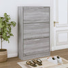 Kenkäkaappi harmaa Sonoma 63x24x103 cm tekninen puu