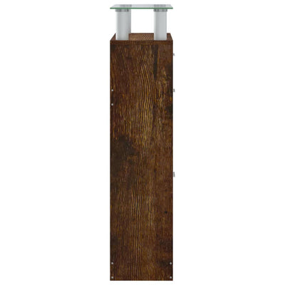 Kenkäkaappi savutammi 63x24x104 cm tekninen puu