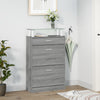 Kenkäkaappi harmaa Sonoma 63x24x104 cm tekninen puu