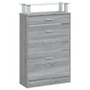 Kenkäkaappi harmaa Sonoma 63x24x104 cm tekninen puu