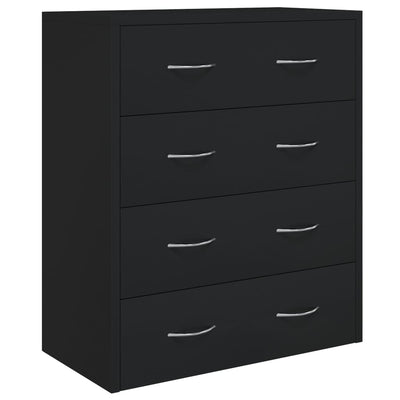 Senkki 4 vetolaatikolla 60x30,5x71 cm musta