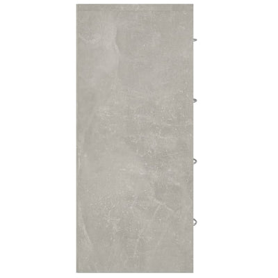 Betoninharmaa senkki 4 vetolaatikolla General 60x30,5x71cm