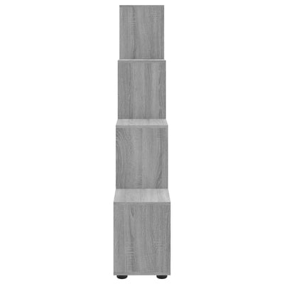 Porraskirjahylly harmaa Sonoma 142 cm tekninen puu