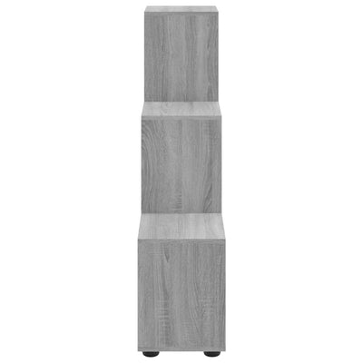Porraskirjahylly harmaa Sonoma 107 cm tekninen puu