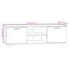 TV-taso Sonoma-tammi 120x40,5x35 cm tekninen puu