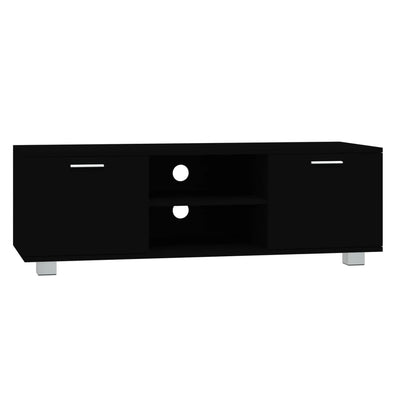 TV-taso musta 120x40,5x35 cm tekninen puu