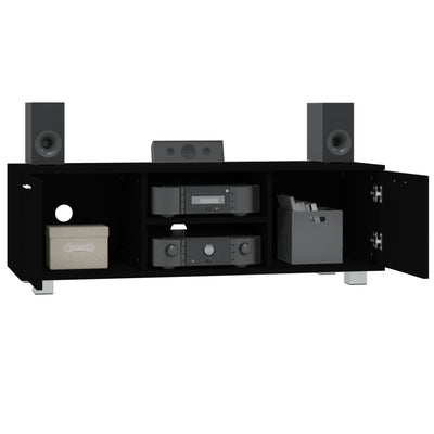 TV-taso musta 120x40,5x35 cm tekninen puu