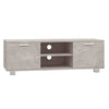 TV-taso betoninharmaa 120x40,5x35 cm tekninen puu