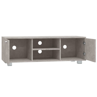 TV-taso betoninharmaa 120x40,5x35 cm tekninen puu