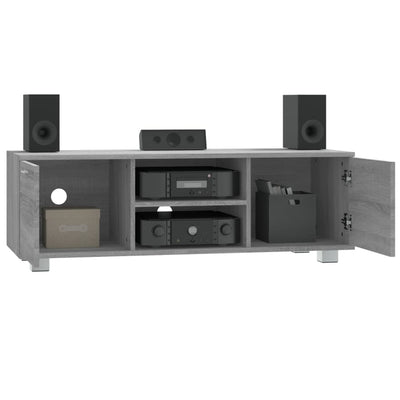 TV-taso harmaa Sonoma 120x40,5x35 cm tekninen puu