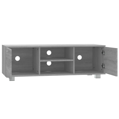 TV-taso harmaa Sonoma 120x40,5x35 cm tekninen puu