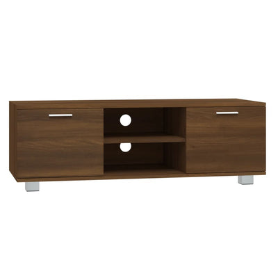 TV-taso ruskea tammi 120x40,5x35 cm tekninen puu