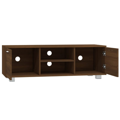 TV-taso ruskea tammi 120x40,5x35 cm tekninen puu