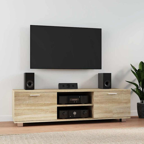TV-taso Sonoma-tammi 140x40,5x35 cm tekninen puu