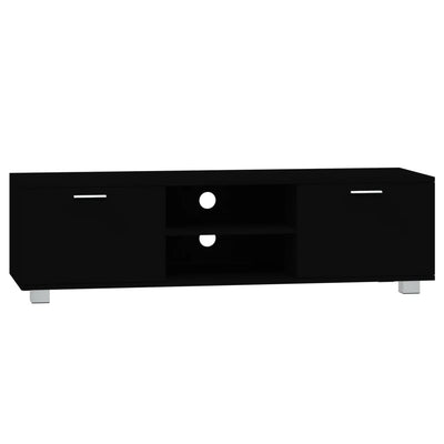 TV-taso musta 140x40,5x35 cm tekninen puu