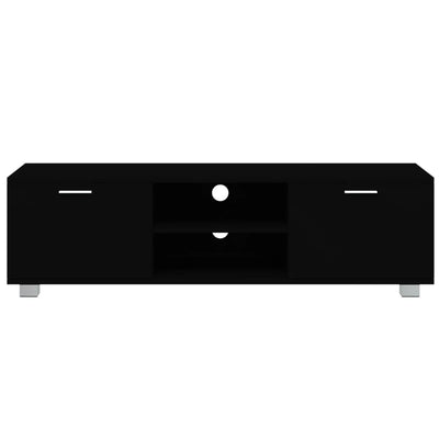 TV-taso musta 140x40,5x35 cm tekninen puu