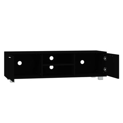 TV-taso musta 140x40,5x35 cm tekninen puu