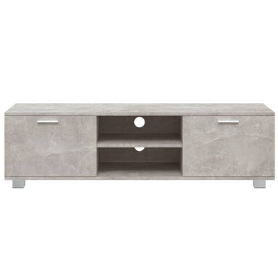 TV-taso betoninharmaa 140x40,5x35 cm tekninen puu
