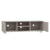 TV-taso betoninharmaa 140x40,5x35 cm tekninen puu