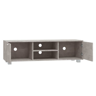 TV-taso betoninharmaa 140x40,5x35 cm tekninen puu