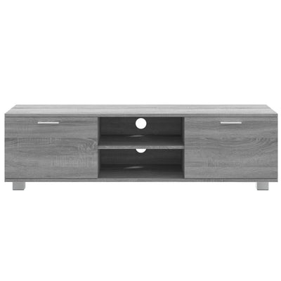 TV-taso harmaa Sonoma 140x40,5x35 cm tekninen puu