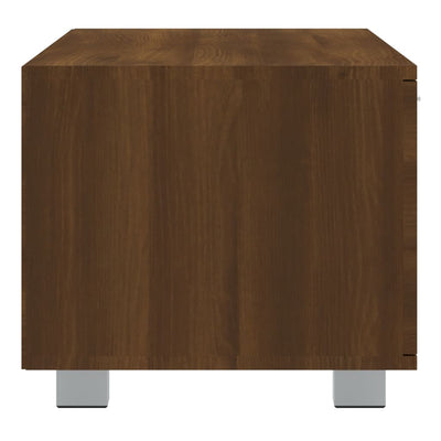 TV-taso ruskea tammi 140x40,5x35 cm tekninen puu