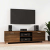 TV-taso ruskea tammi 140x40,5x35 cm tekninen puu