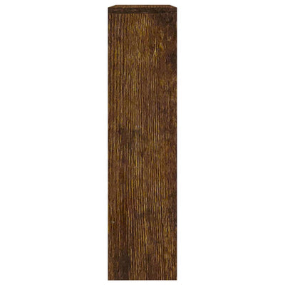 Kenkäkaappi peilillä 2-kerroksinen savutammi 63x17x67 cm