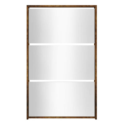 Savutammi kenkäkaappi peilillä Deidre 63x17x102,5cm (3-kerroksinen)