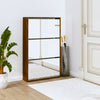 Kenkäkaappi peilillä 3-kerroksinen ruskea tammi 63x17x102,5 cm