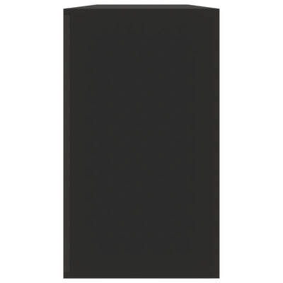 Kenkäkaappi musta 80x24x45 cm tekninen puu