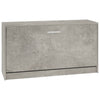 Kenkäteline betoninharmaa 80x24x45 cm tekninen puu