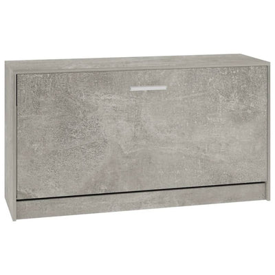 Kenkäteline betoninharmaa 80x24x45 cm tekninen puu