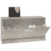 Kenkäteline betoninharmaa 80x24x45 cm tekninen puu