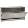 Kenkäteline betoninharmaa 80x24x45 cm tekninen puu