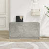 Kenkäteline betoninharmaa 80x24x45 cm tekninen puu
