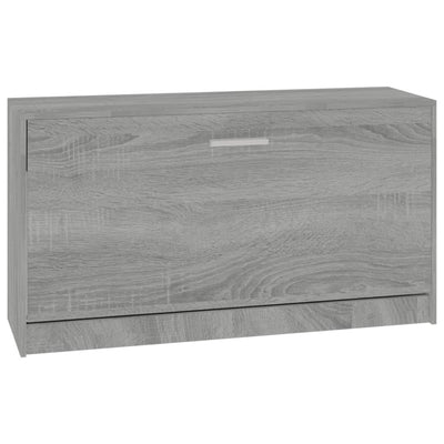 Kenkäpenkki harmaa Sonoma 80x24x45 cm tekninen puu