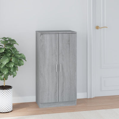 Kenkäkaappi harmaa Sonoma 55x35x108 cm tekninen puu