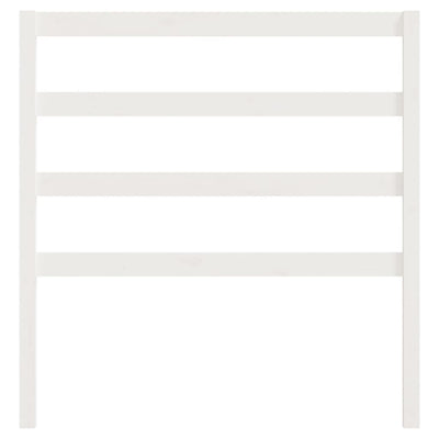 Valkoinen sängynpääty Luceafar 96x4x100cm (mänty)