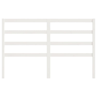 Valkoinen sängynpääty Luceafar 146x4x100cm (mänty)