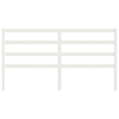 Valkoinen sängynpääty Luceafar 206x4x100cm (mänty)