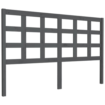 Sängynpääty harmaa 156x4x100 cm täysi mänty