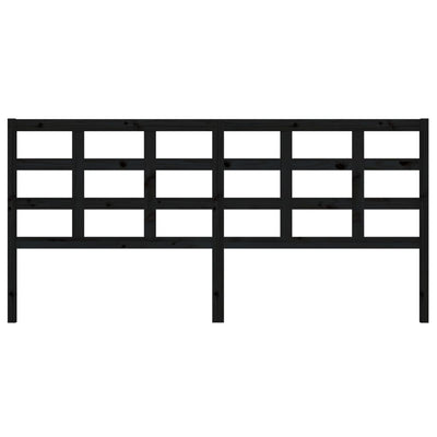 Musta sängynpääty Bociu 205,5x4x100cm (mänty)