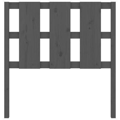 Sängynpääty harmaa 105,5x4x100 cm täysi mänty